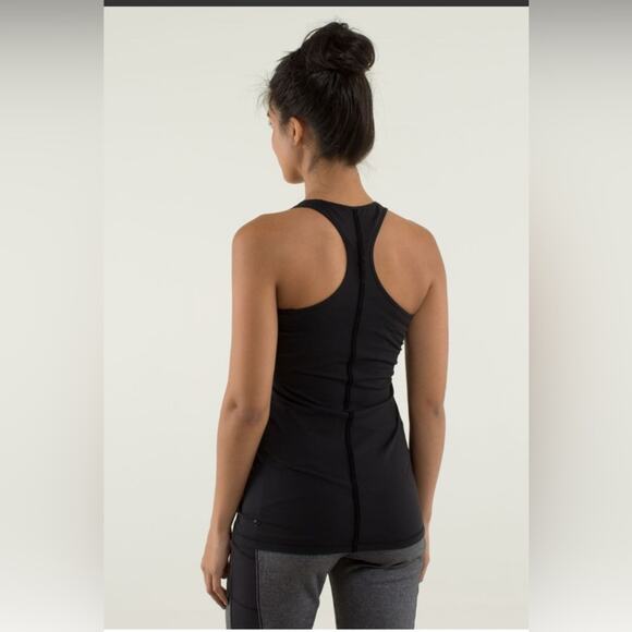 Lululemon Cool Racerback Black Limited Edition Bow Size 6 - Picture 2 of 11